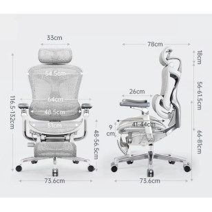 透氣座椅人體工學椅電腦辦公椅Doro C500